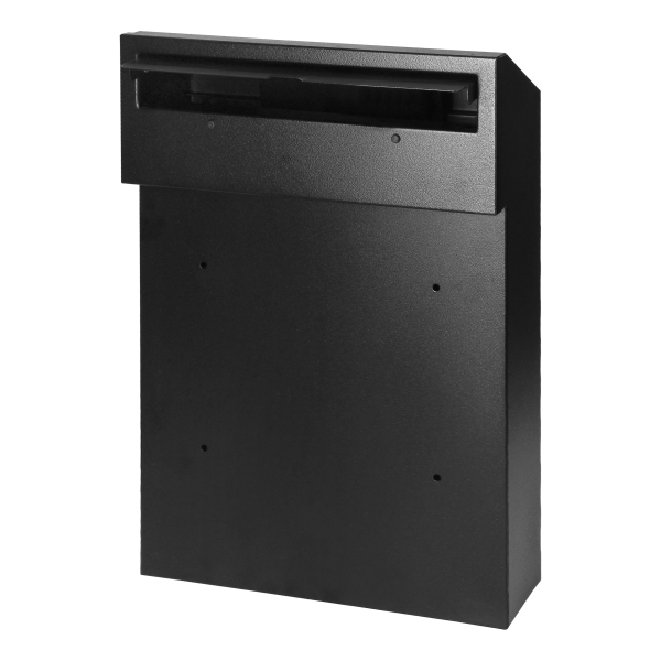 FIJI pass-through mailbox with cylinder lock, black